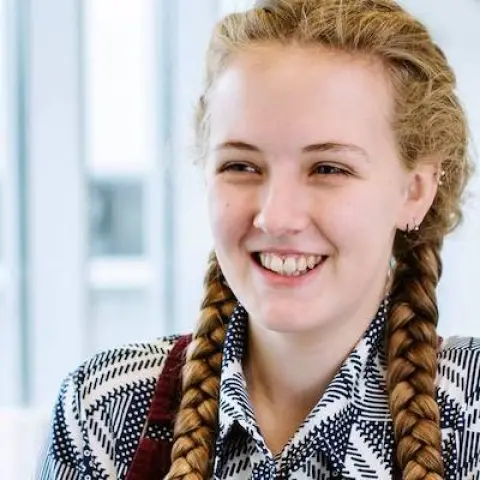 Student smiling 