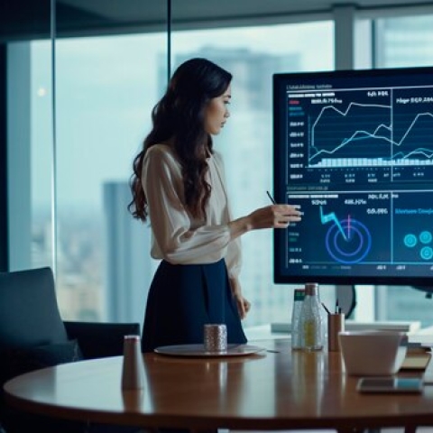 business analytics presenting