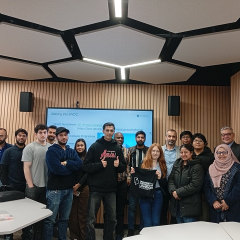 Students with guest speaker