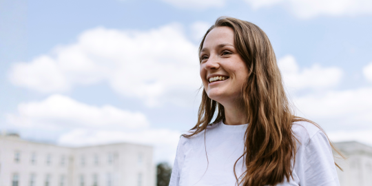 Student Smiling in Walthamstow