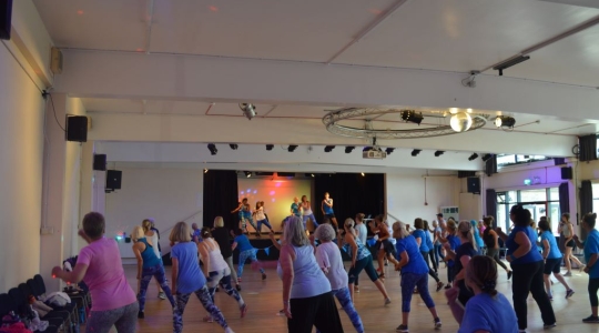 dance class in hall