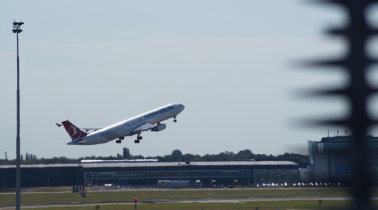 Airplane taking off
