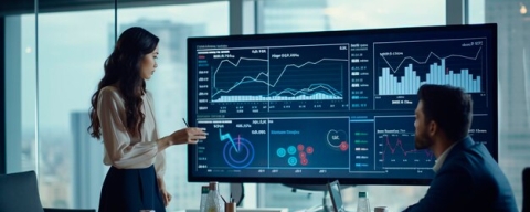business analytics presenting