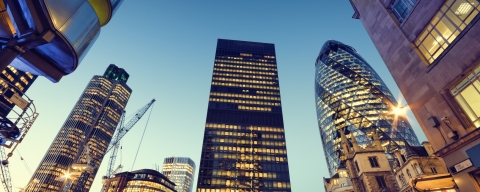 Skyscrapers in City of London,( Lloyds of London, Tower 42, Aviva and the Gherkin)

STANDARD LICENSE; PLEASE SEE ADDITIONAL ASSET FOR FULL LICENSE TERMS.