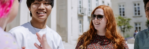 Walthamstow photoshoot - March 2022 students chatting