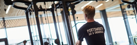 Photo of visitor exercising on weighted rowing machineRavelin Internal Photos