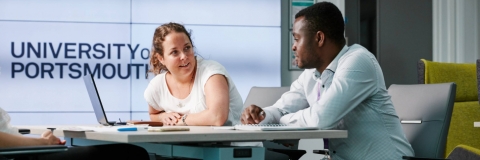 two people having a conversation